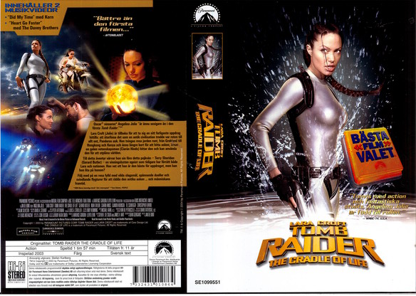 TOMB RAIDER 2(vhs-omslag)